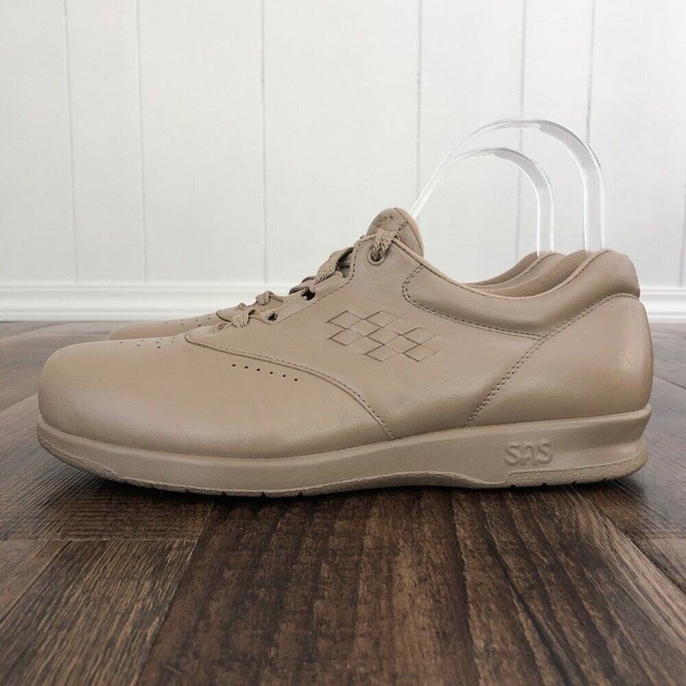 SAS Free Time Walking Shoe Lace Up Sneaker Size 9 Narrow Mocha Beige 72686043 - Picture 2 of 16
